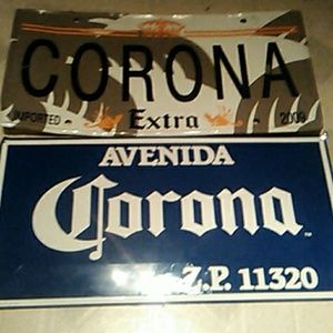 Corona Signs (Metal)